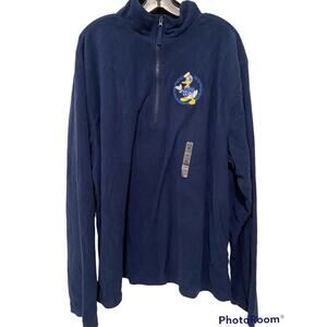 Disney Sweater New Donald Duck Fleece Adult XXL Pullover NWT Navy Blue Plus Size